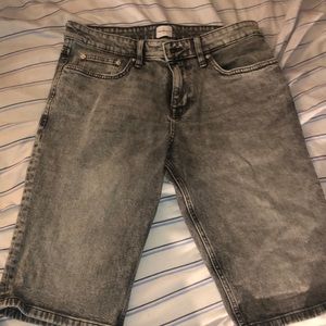 GREY CALVIN KLEIN JEAN SHORTS